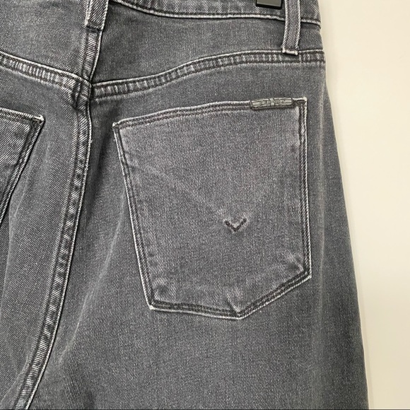 Hudson Bootcut Grey/Black Jean Split Hem Sz 28 - Picture 5 of 8